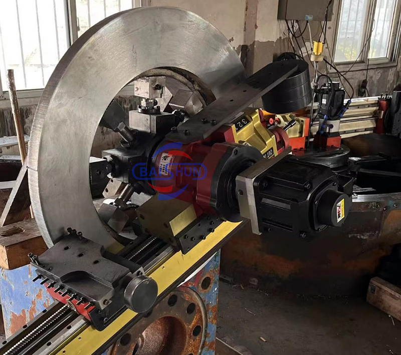 Portable Flange Milling Machine On-Site Machining Flange Resurfacing For Shipbuilding And Offshore