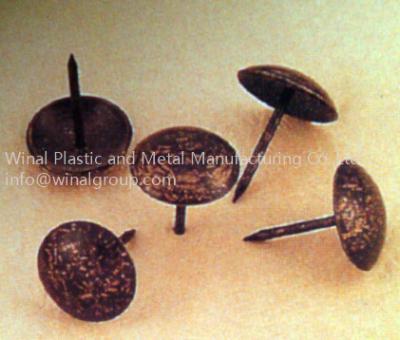 Black coffe slipper bubble nail for,Dia 18mm mould8011,iron with plating as per request.