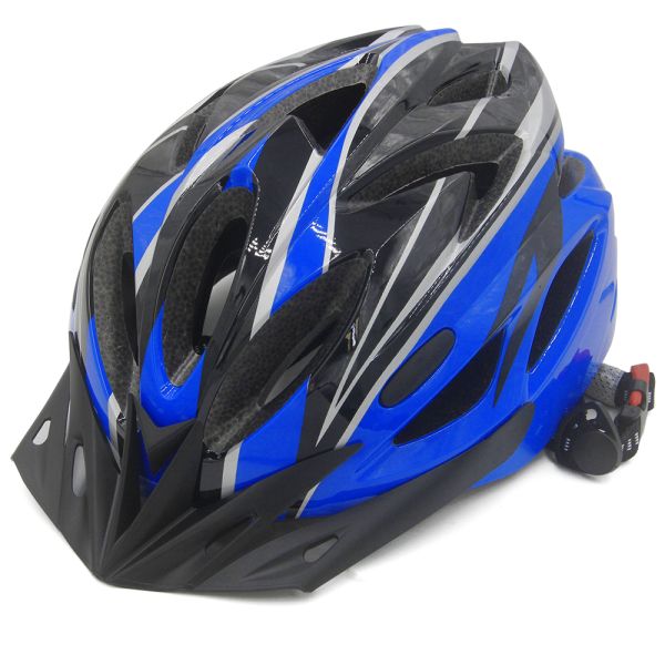 Blue Mens Road Bike Helmet Detachable Light Mens Road Cycling Helmet
