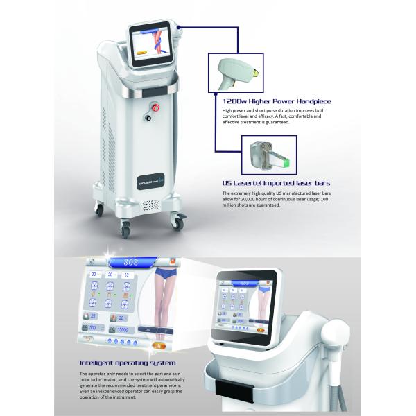 1200W Strong Power ! Diode Laser Hair Removal Machine 808nm Alexandrite Laser