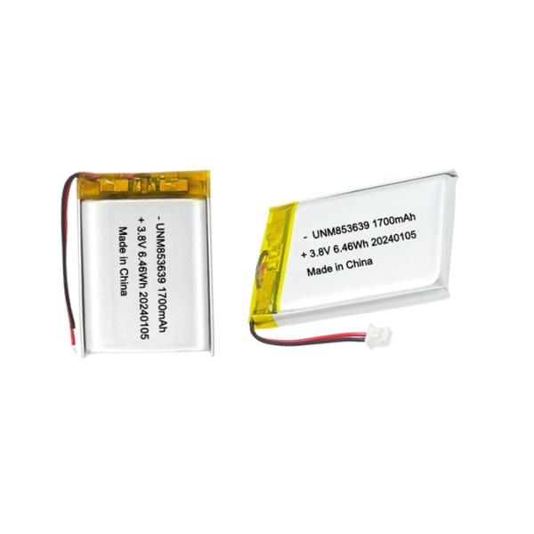 853639 4,35V 1700mAh Полимерная ли-ионная батарея высокое напряжение для телесной камеры