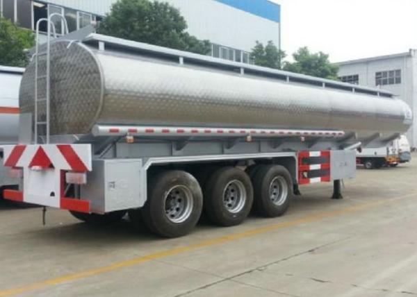 Aluminum Alloy Fuel Tank Semi Trailer 45000L ~50000L With Air Bag Suspension