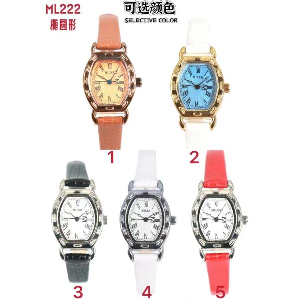 Современные кожаные кварцевые часы с 30M водостойкостью