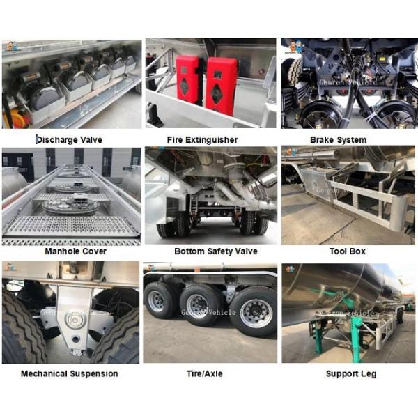 4 Axles 42000 Liters Aluminium Petroleum Tanker Semi Truck Trailer