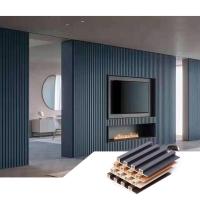 Factory Wholesale Ecological Wood Wallboard WPC PVC Plastic Wallboard TV Wall For Indoor Outdoor Custom Colors