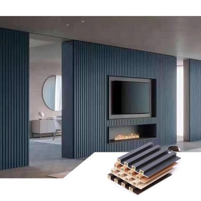 Factory Wholesale Ecological Wood Wallboard WPC PVC Plastic Wallboard TV Wall For Indoor Outdoor Custom Colors