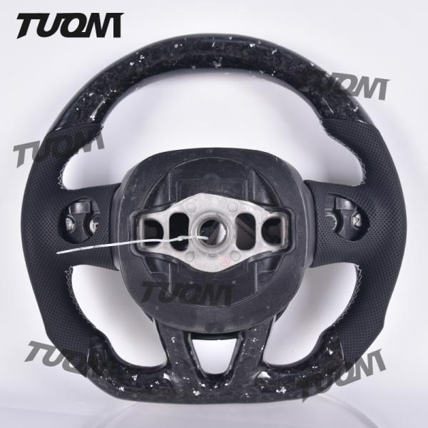 Custom Grip Blue Carbon Fiber Steering Wheel for Dodge Charger