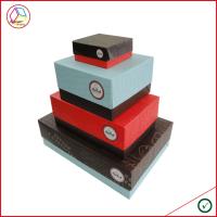 Caixas de empacotamento laminadas imprimindo coloridas do queque dobráveis