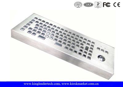 Teclado industrial do metal do Desktop do computador do vandalismo com Trackball