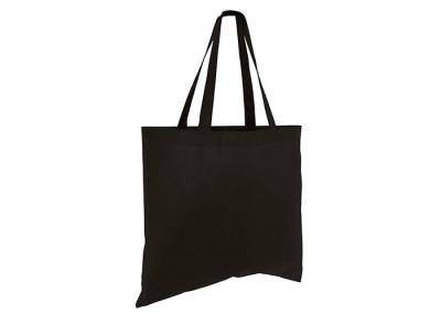 Black 38*42cm Non Woven Polypropylene Tote Bags Without Bottom