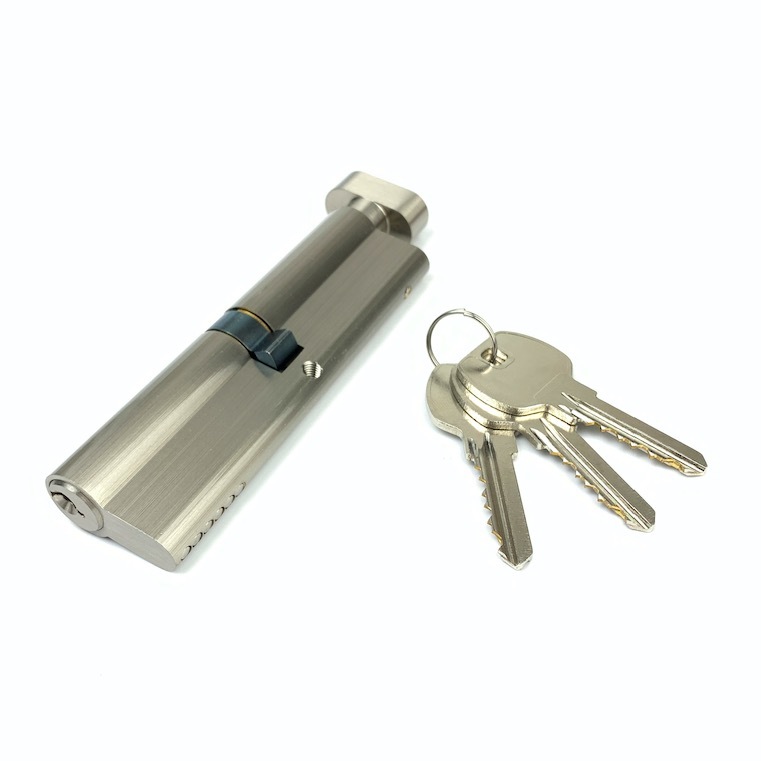 Silver Single Euro Cylinder Lock 110mm Euro Cylinder With Stainless Springs