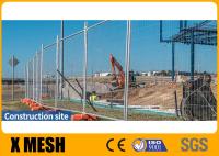 Como o padrão 4687 pés plásticos provisórios de 2.1m x de 2.4m Mesh Fencing With Concrete Filled