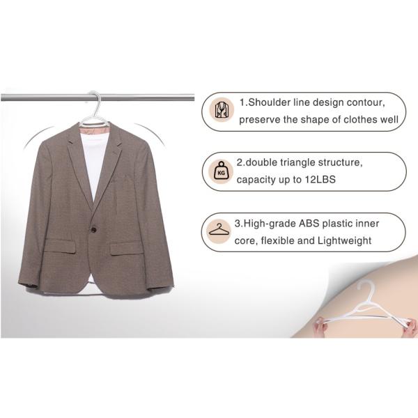 Indoor Houseware Plastic Products Plastic Coat Hangers Non Slip