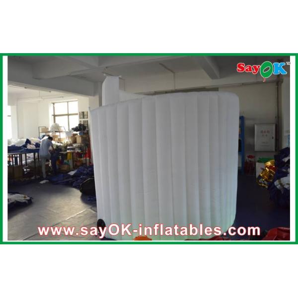 Wedding Photo Booth Hire Wind Resistant Inflatable Photo Booth , Lighting Inflatable Spiral Wall