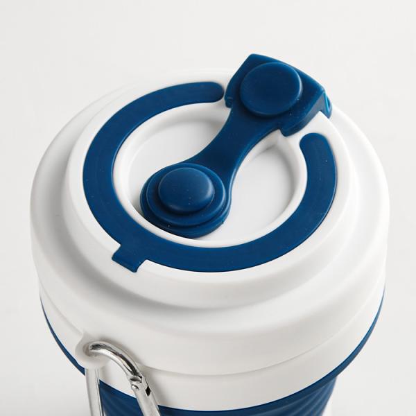 25*5 см экологически безопасная складная чашка для кофе Силиконовая кружка OEM