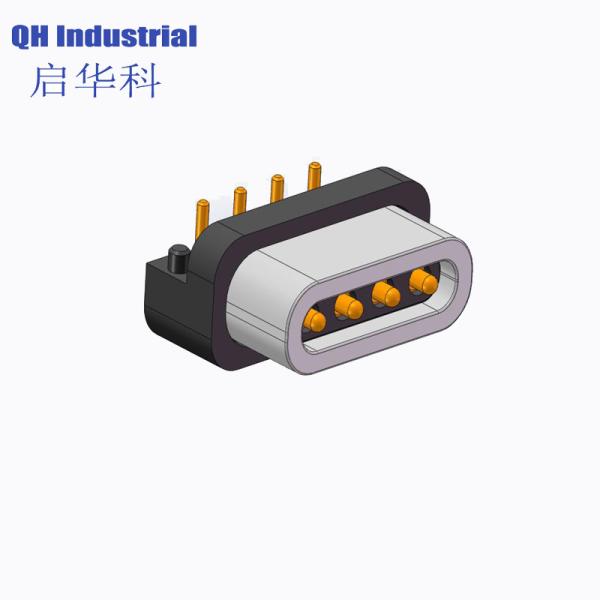 4Pin 2.54mm Pitch Male and Female 2Amp Spring Force 600gf Magnetic Pogo Pin Connector
