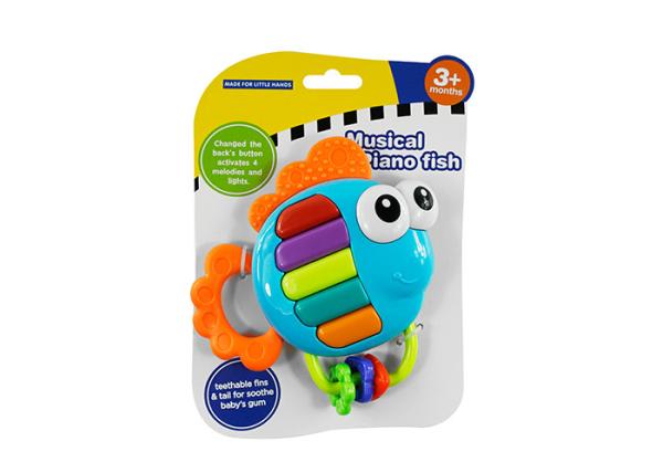 Multi Color BPA Free Baby Teething Rattle Toys With Music And Light 3 To 36 Months