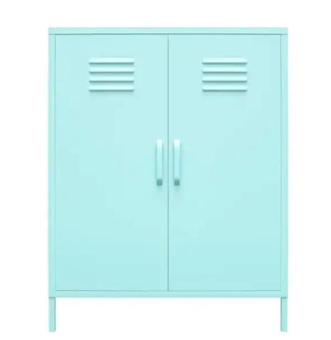 2 Door Metal Locker Storage Cabinet Knocked Down