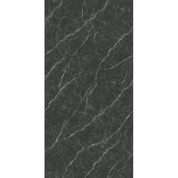 Black Marble Look Polished Glazed Porcelain Tile 900x1800mm