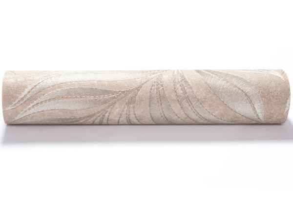 Modern Style Washable Vinyl Wallpaper , Vinyl Wall Coverings with Golden Leaf Pattern