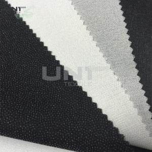 Blanc adhésif de interface fusible noir d'agent de blanchiment de polyester