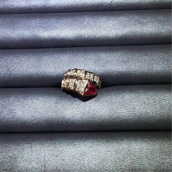 Luxury jewe factory serpenti series ring 18k white gold yellow gold rose gold diamond  ring