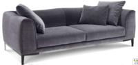 Sofá pequeno preto comercial do ODM Sofa And Loveseat 2 Seater Loveseat