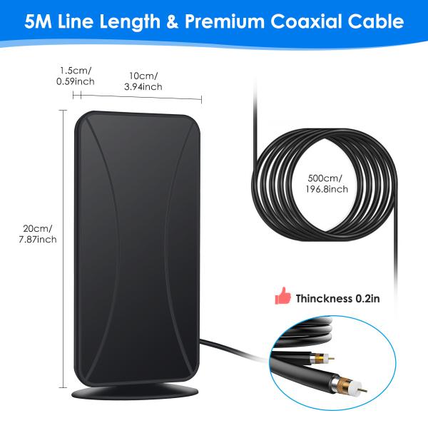 Внешний Внутренний Дальний Диапазон Hd TV Антенна Сигнальный Усилитель Цифровой HD Антенна Для Умного ТВ И Всех ТВ