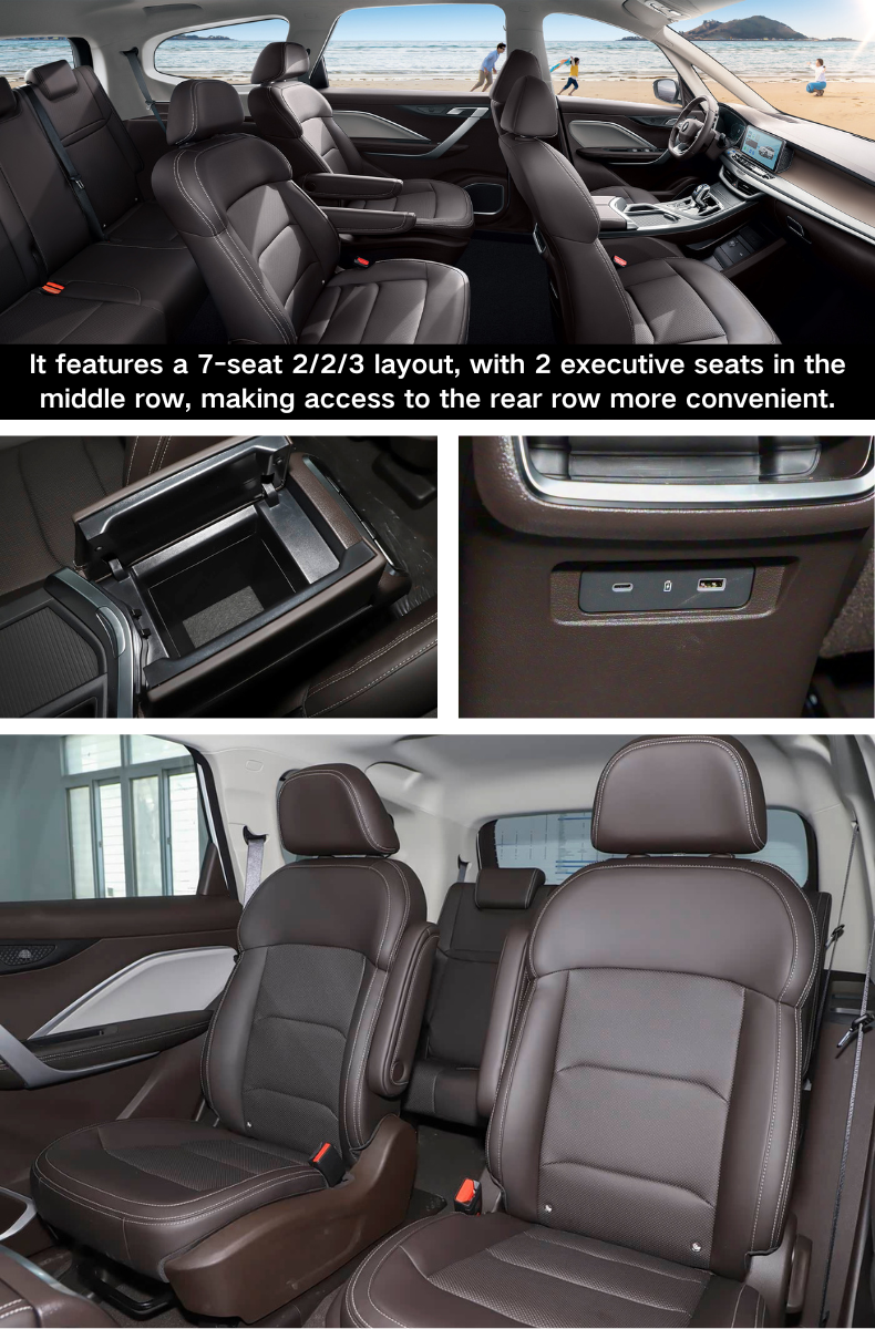 2025 Livan 8 Ruilan 8 Electric MPV 7-Seater 515km Range Fast Charge 0.67h 68.03kWh Battery with 2+2+3 Seating Layout