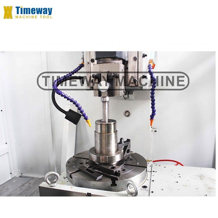 Small Type CNC Vertical Slotting Machine 460*320mm Worktable Travel KND1000M Control