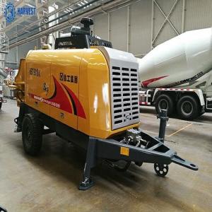Pompe concrète de remorque de la capacité 0.6cbm HBT9018K 60m3/H de trémie