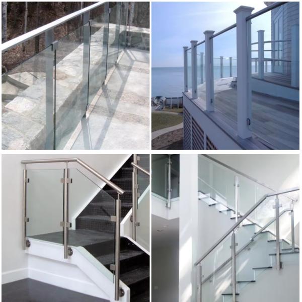 12MM Laminated Glass Railing Curved Swimming Pool Glass Fence
