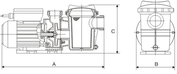 bombas da fonte da piscina 0.35Hp
