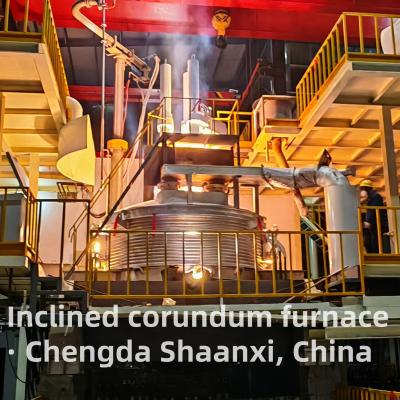 Electric Donkey Type Tilting Corundum Furnace With Monthly Production Capacity Depends On Ingredients