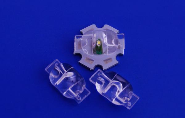 High Power 3 / 1 watt PC AsymmetricLed Optic Lens 70 X 140 degree