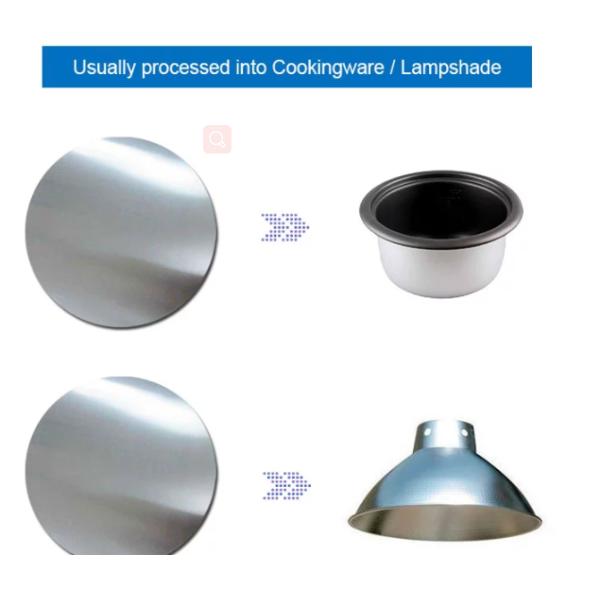 толщина H12 1050 8.0mm 1100 алюминиевых кругов дисков