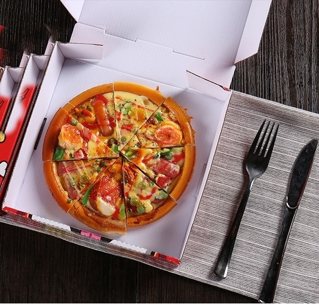 Fast Food Packaging Ball Food Grade Packaging Box Pizza Box with 30 Days Refund Policy