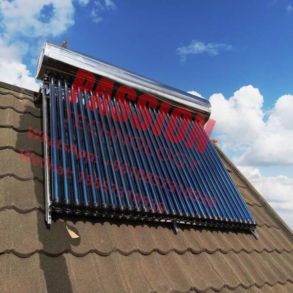 sistema de aquecimento 250L solar de aço inoxidável do aquecedor de água 304 solares da pressão 300L