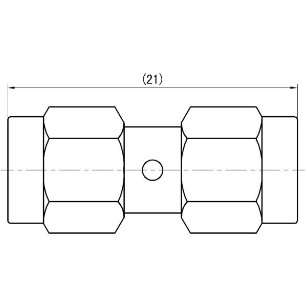 SMA Male to SMA Male RF Coaxial Adapter – Brass Body