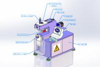 産業耐久3D自動巻く機械高い剛性率の機械構造