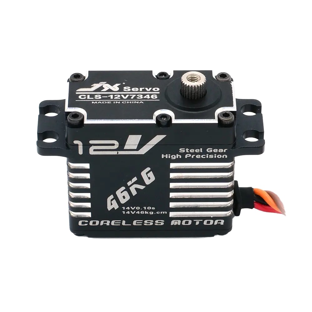 New CLS-12V7346 JX Servo 46KG 12V 180 Degrees HV High Precision Steel Gear Digital Coreless Servo CNC Aluminium Shell Servo