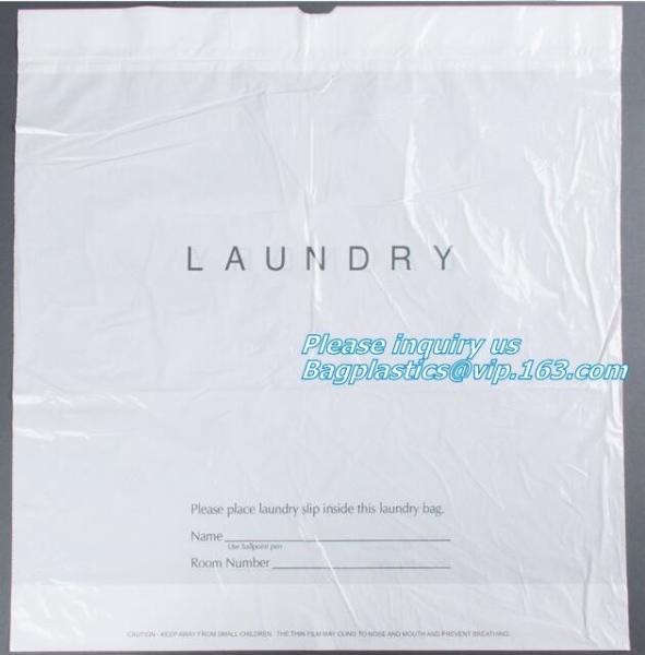 biodegradable compostable eco friendly orn starch dry cleaning laundry bag, biodegradable plastic drawstring laundry bag