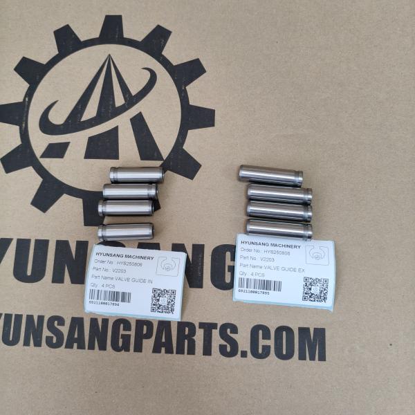 Hyunsang pièces d'excavatrice V2203 Guide de soupape pour les pièces de moteur diesel Kubota