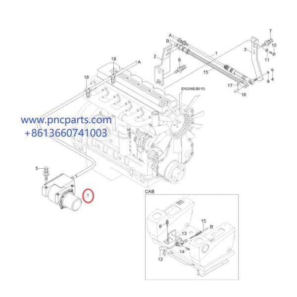 21EN-32200 Accel Actuator R225-7 Hyundai Spare Parts 7-Series Throttle Motor Assy