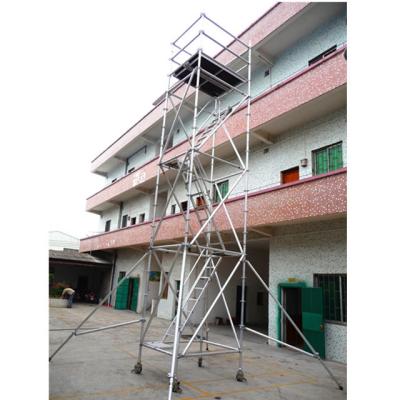Ring Lock Aluminium Scaffold Tower 1.8mm Thickness 2-50m Height GS CE Certification