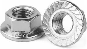 SS316 Stainless Steel Bolts / Nuts DIN 934 M12 Hex Head Flange Nut