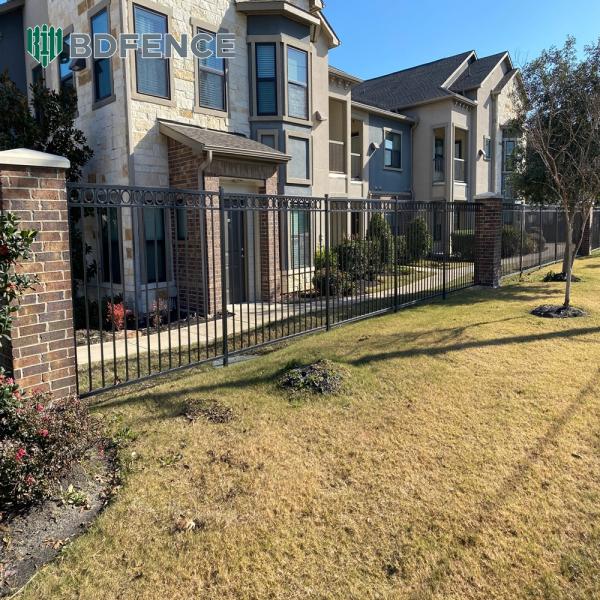 High Wind Rating Tubular Metal Fence Stormproof