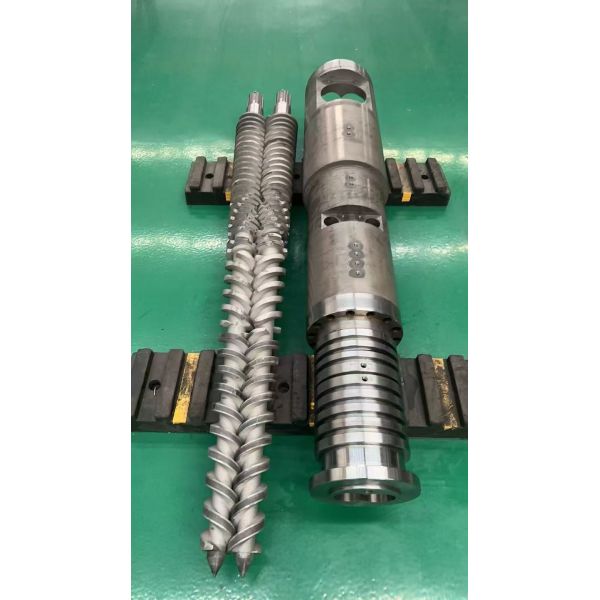 Conical Twin Screw Barrel with 500-10000mm Screw Length 0.5-0.8mm Nitriding Depth and 8000mm Max Length for Plastic Extrusion