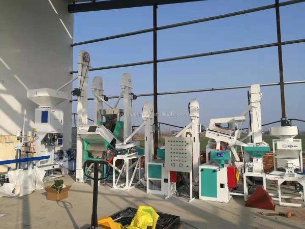 Máquina de extração de arroz automática de 120 kg para uma fábrica completa de processamento de arroz em Bangladesh
