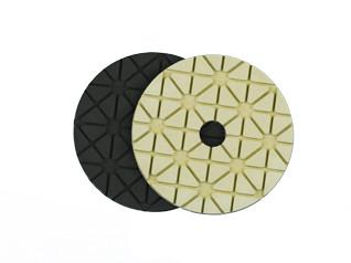 White / Black Stone Diamond Polishing Pads Max 4500 RPM 3.0mm Thickness Round Shape